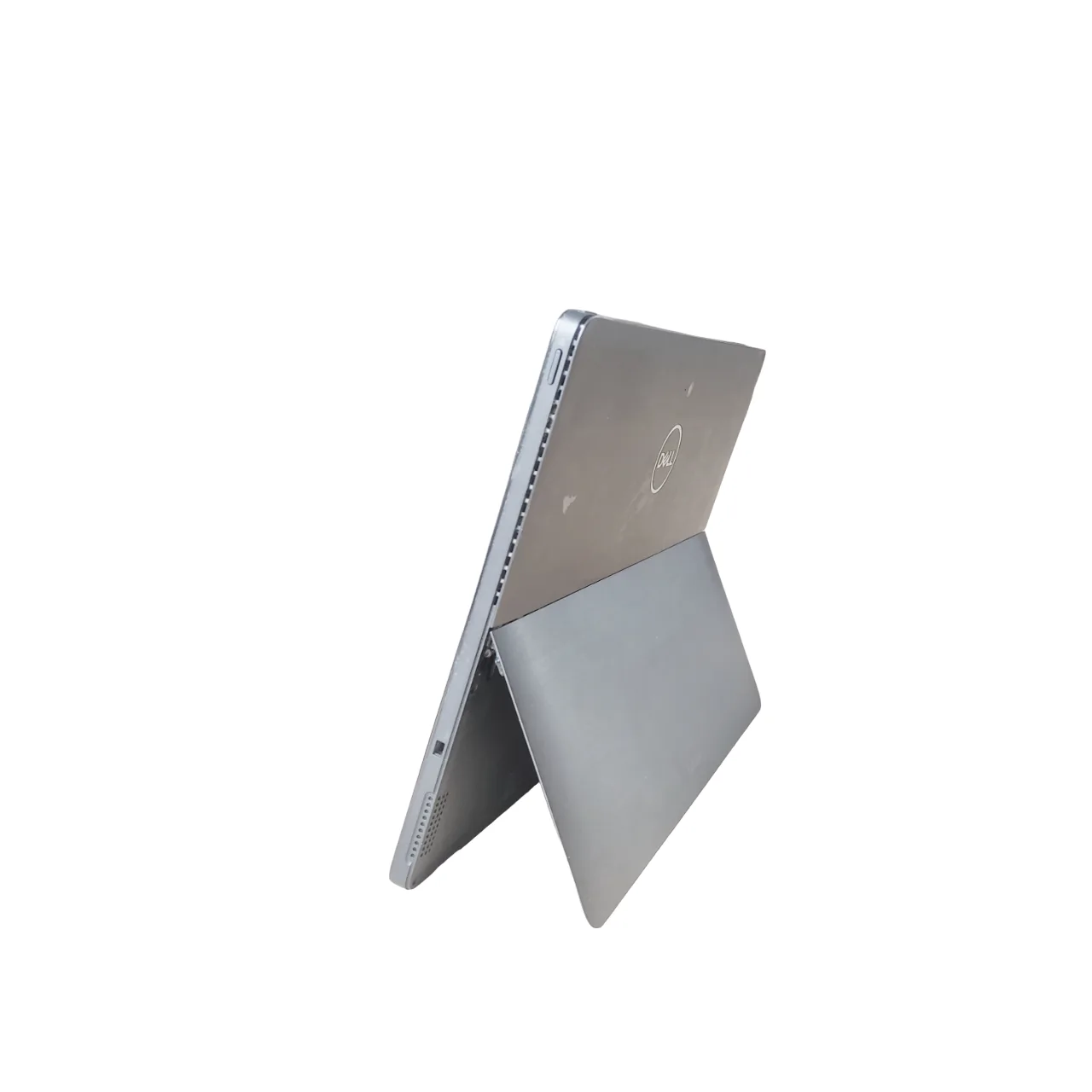 Dell Latitude 5290 tablet kinyitott kitámasztóval, hátulról
