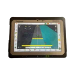 AgOpenGPS navigációs képernyőt mutató Panasonic Toughbook CF-20 tablet
