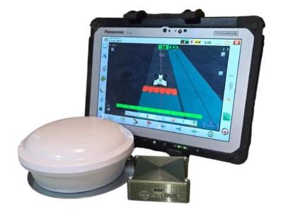 RTK sorvezető szett Panasonic tablettel, GNSS antennával és RTK modullal